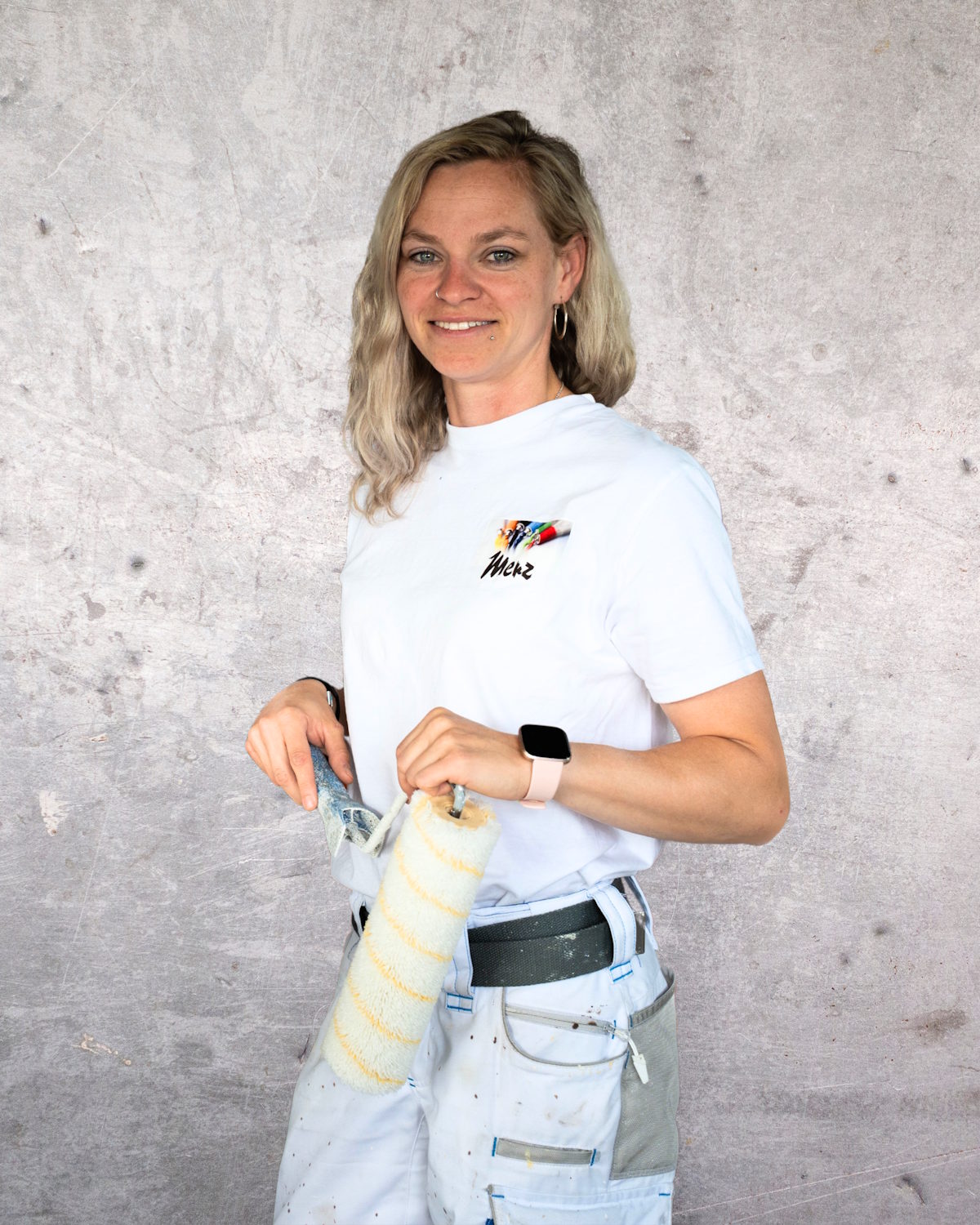 Stefanie Heimann, Geschäftsführerin vom Malergeschäft Merz, Seon, Seetal im Kanton Aargau (Region Lenzburg)