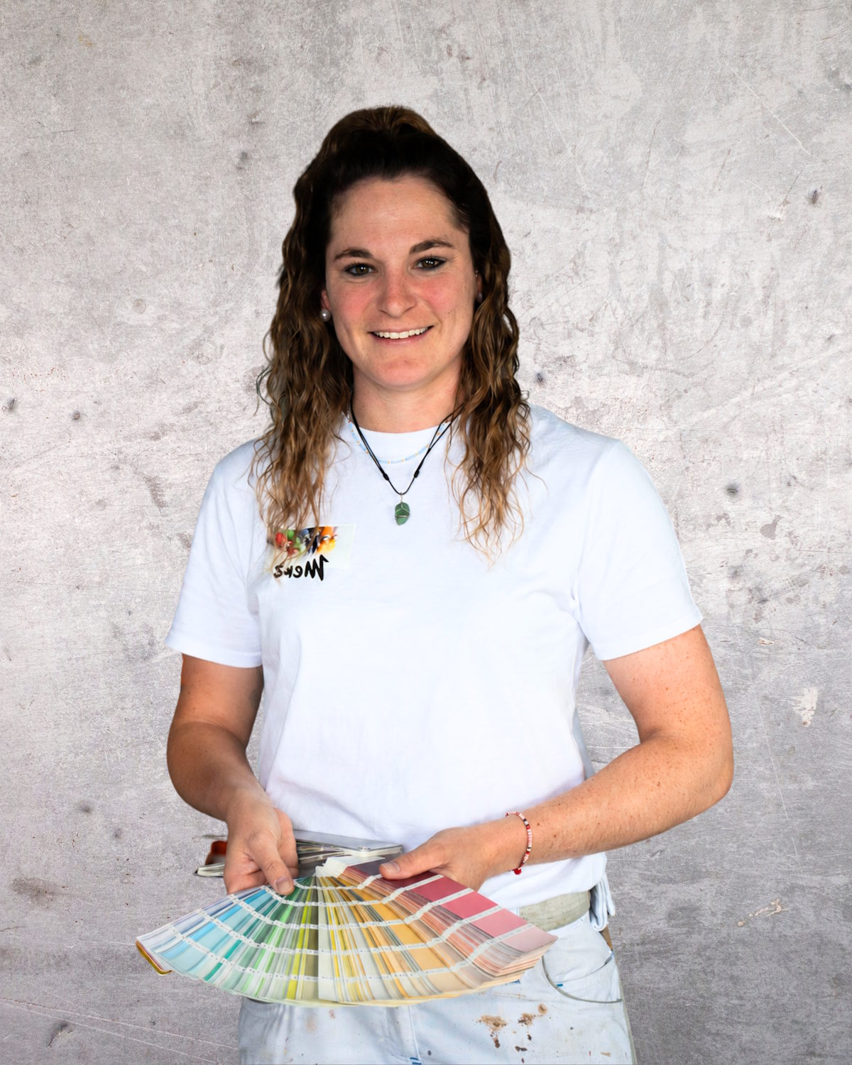 Angela Heimann, Geschäftsführerin vom Malergeschäft Merz, Seon, Seetal im Kanton Aargau (Region Lenzburg)